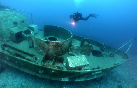 shipwreck dive site Bodrum
